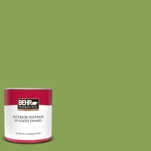 BEHR PREMIUM PLUS 1 qt. #P370-6 Salamander Hi-Gloss Enamel