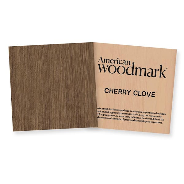 Finish Chip 3-3/4-in. W x 3-3/4-in. H in Cherry Clove Cabinet Color Sample