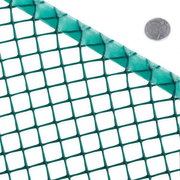 Fencer Wire 2 ft. x 25 ft. and 3/4 in. Dia Mesh Green Diamond Plastic  Poultry Netting PGN-G2X25MF34 - The Home Depot