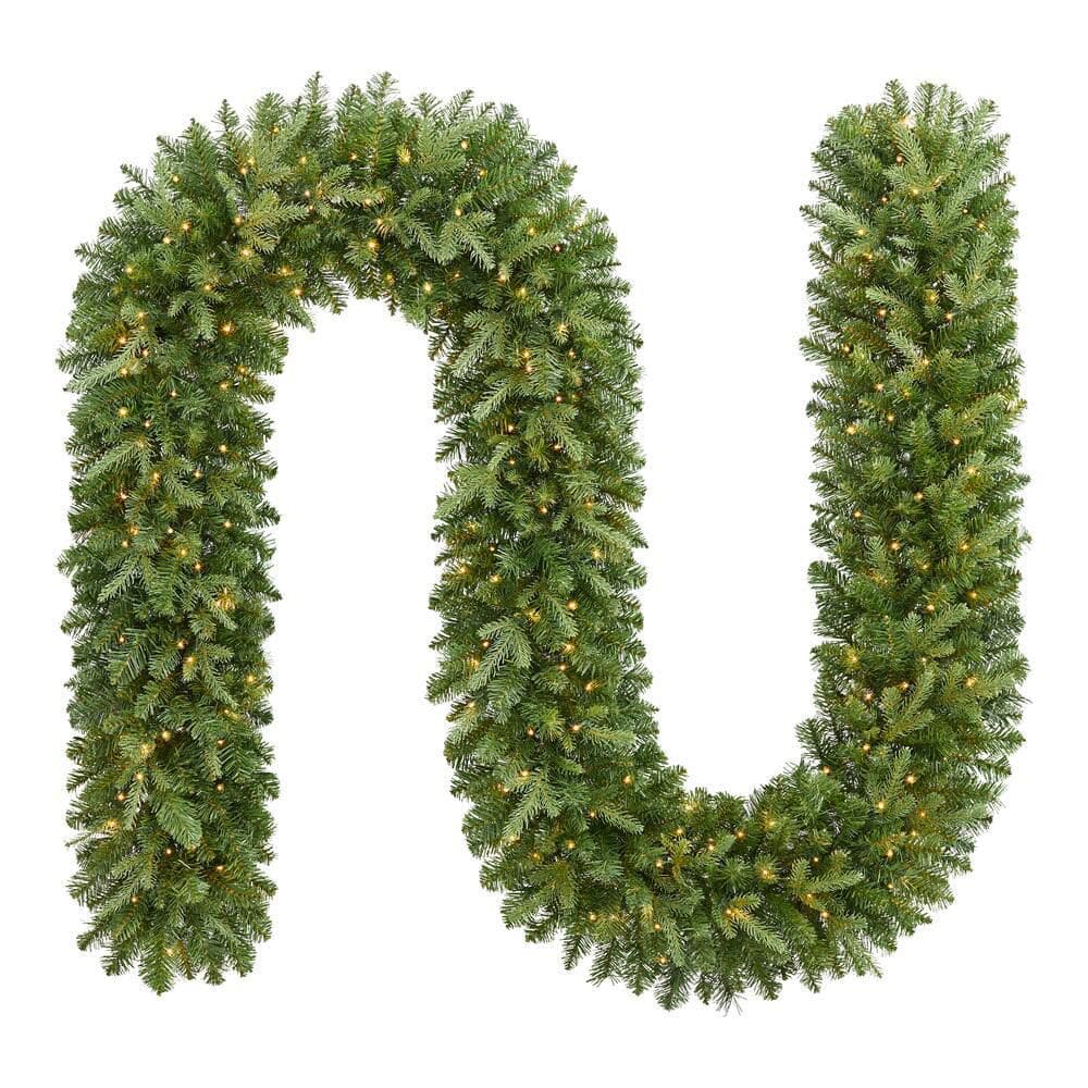 12 ft. Balsam Fir LED Pre-Lit Artificial Christmas Garland