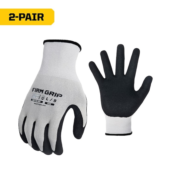 FIRM GRIP Large Precision Grip Outdoor & Work Gloves (2-Pack)