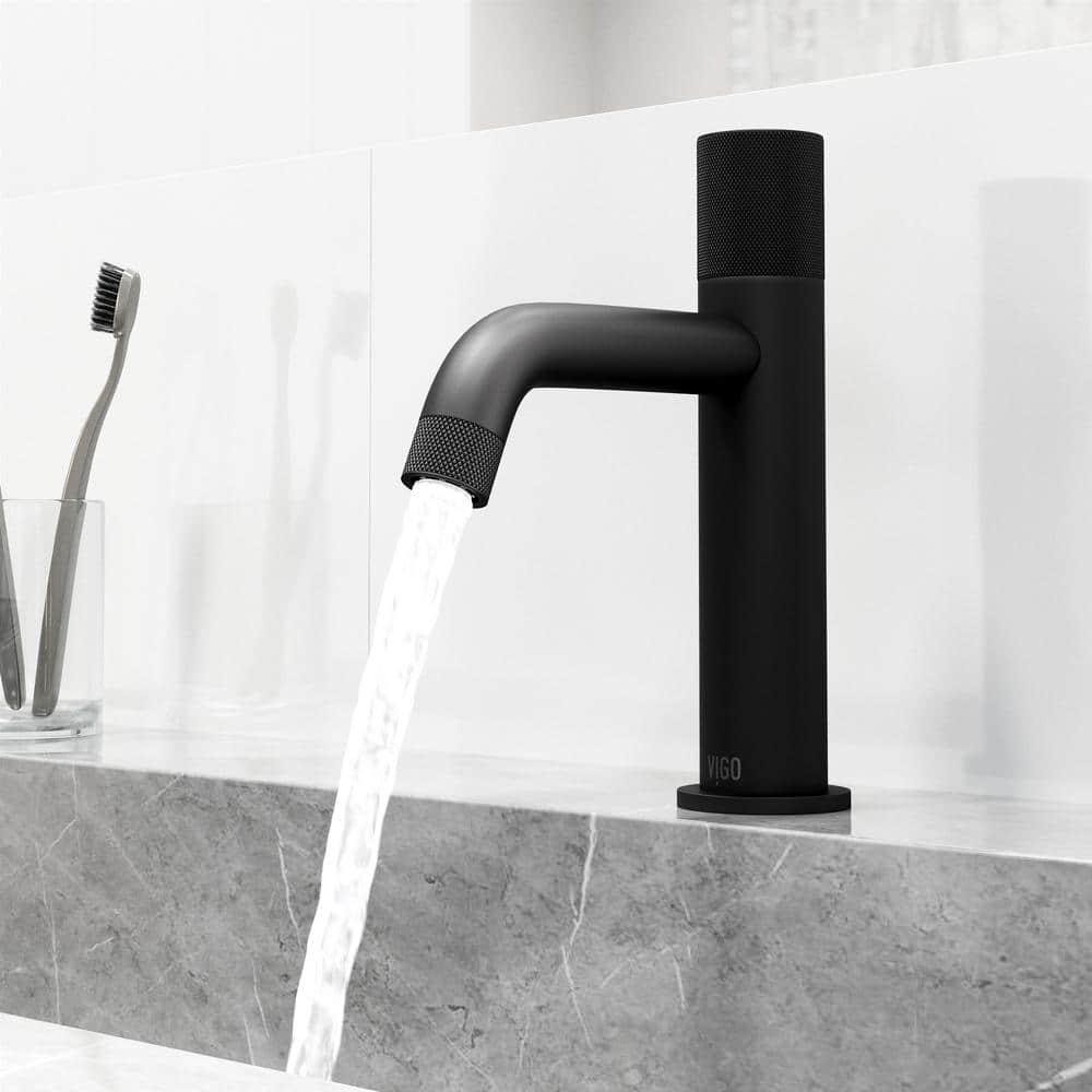 Apollo 7.5'' High-Arc Matte Black Nickel Bathroom Faucet