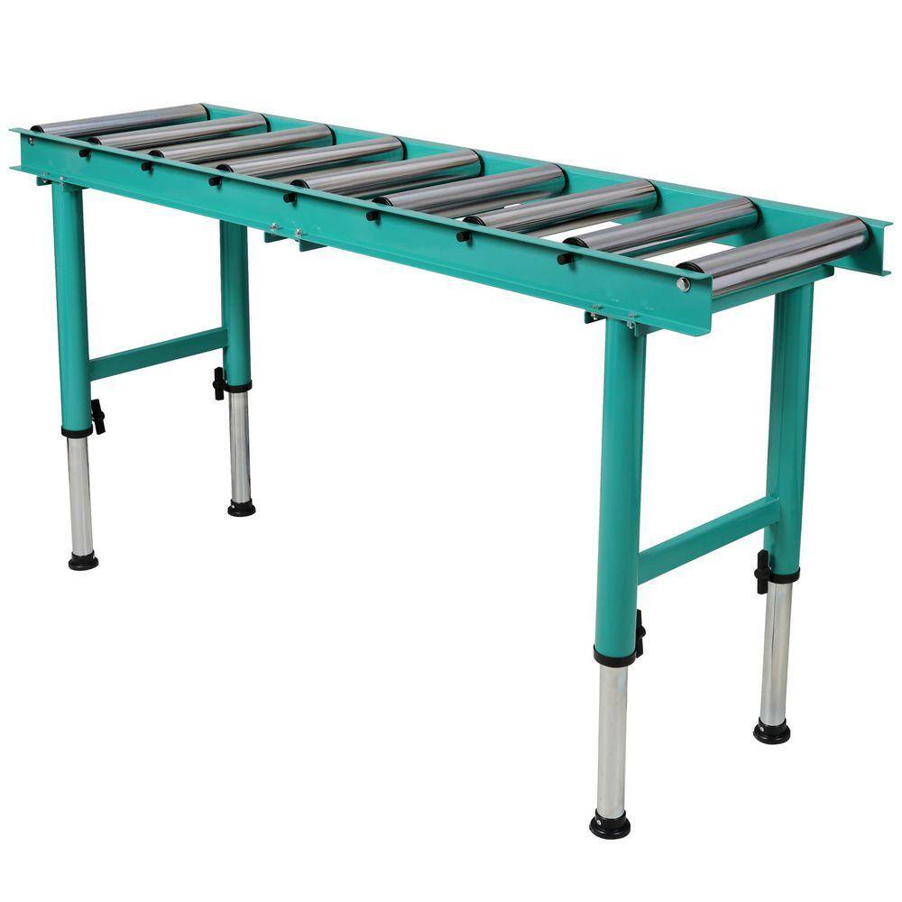 Huluwat 65 in. W x 18 in. D Heavy Duty Steel Adjustable Height Green ...