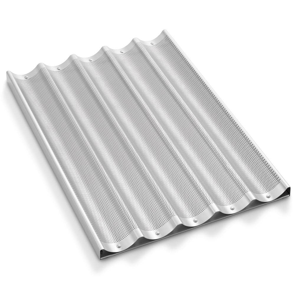 Commercial 18x26 Perforated Aluminum Baguette Pan, 5 Slot Loaf Pan price history on PriceWatchPro