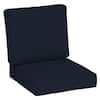 Home Decorators Collection 24 in. x 20 in. Performance Acrylic Premium Foam Firm Deep Seating Outdoor Lounge Chair Cushion in Canvas Navy