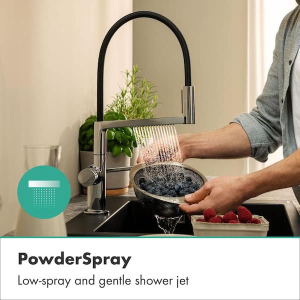 Robinet d'évier de salle de bain en chrome avec tuyau d'alimentation