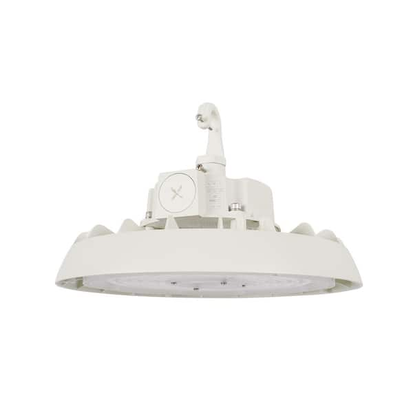 RUN BISON 10.4in. White 150W Integrated UFO LED High Bay Light Fixture ...