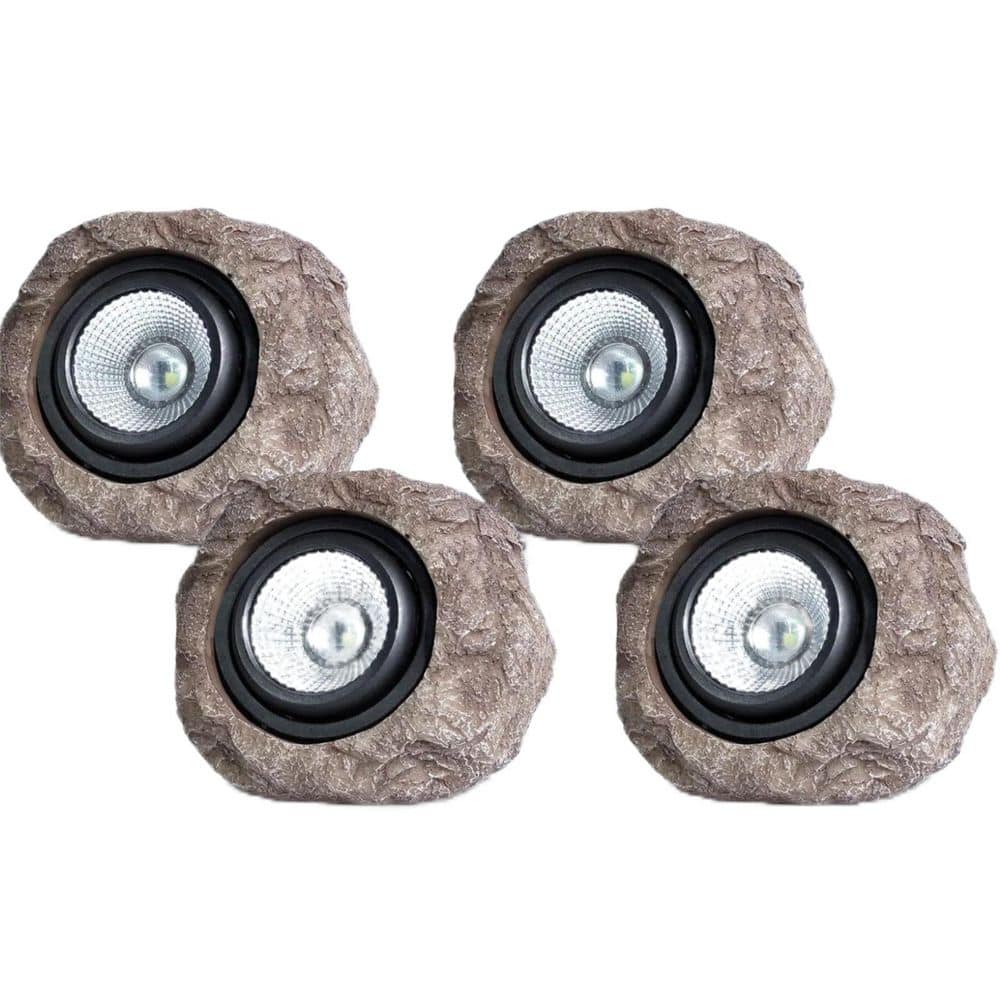 4-Pack Solar Garden Rock Lights, Decorative Garden Stone Lights for Pathway, Yard and Patio price history on PriceWatchPro