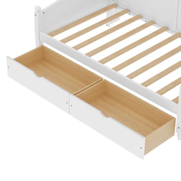 Harper & Bright Designs Retro Style White Twin Size Daybed with