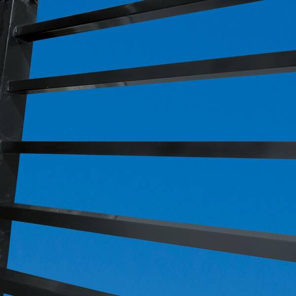 ALEKO 8 ft. x 5 ft. Milan Style Security Fence Panels Steel Fence Kit 2-Panel Gate Fence