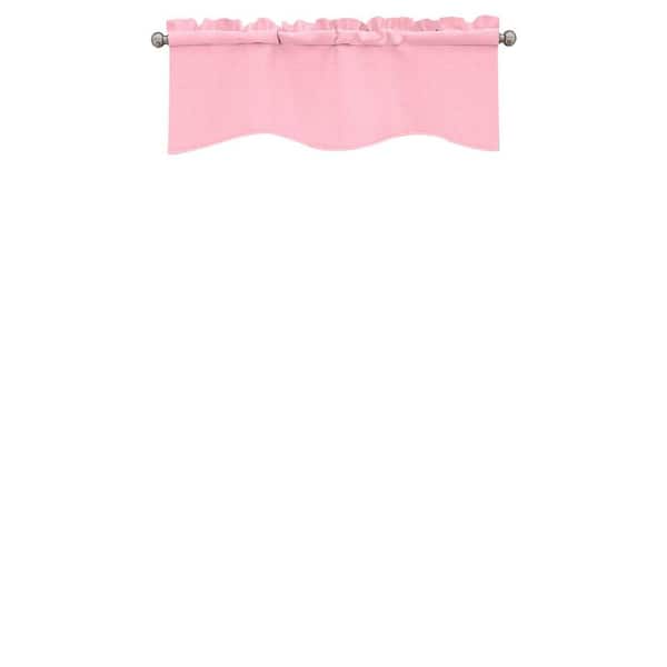 Eclipse Kendall Thermaback Wave Bouquet Solid Polyester 42 in. W x 18 in. L Blackout Single Rod Pocket Valance