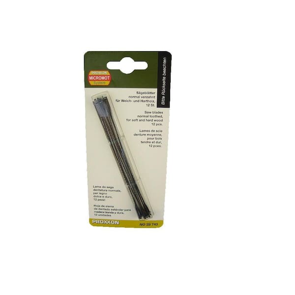 Proxxon Fine Standard Scroll Saw Blades for Wood (12-Piece)