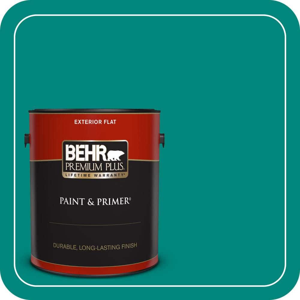 1 gal. #P450-7 Mystic Turquoise Flat Exterior Paint & Primer price history on PriceWatchPro