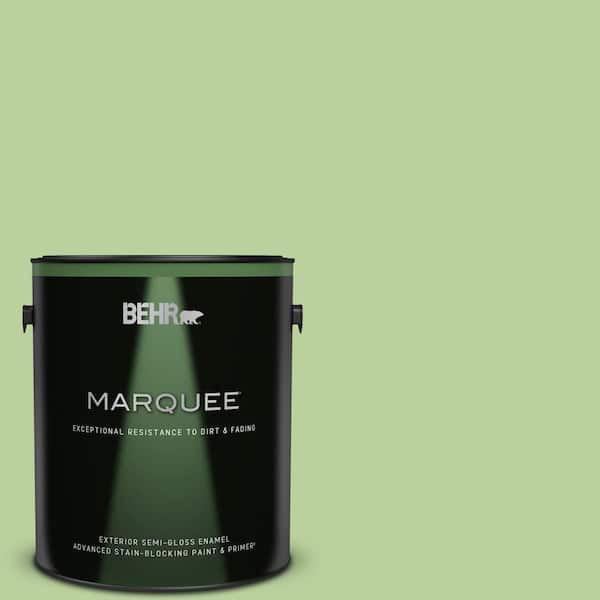 BEHR MARQUEE 1 gal. #P380-4 Four Leaf Clover Semi-Gloss Enamel Exterior Paint & Primer