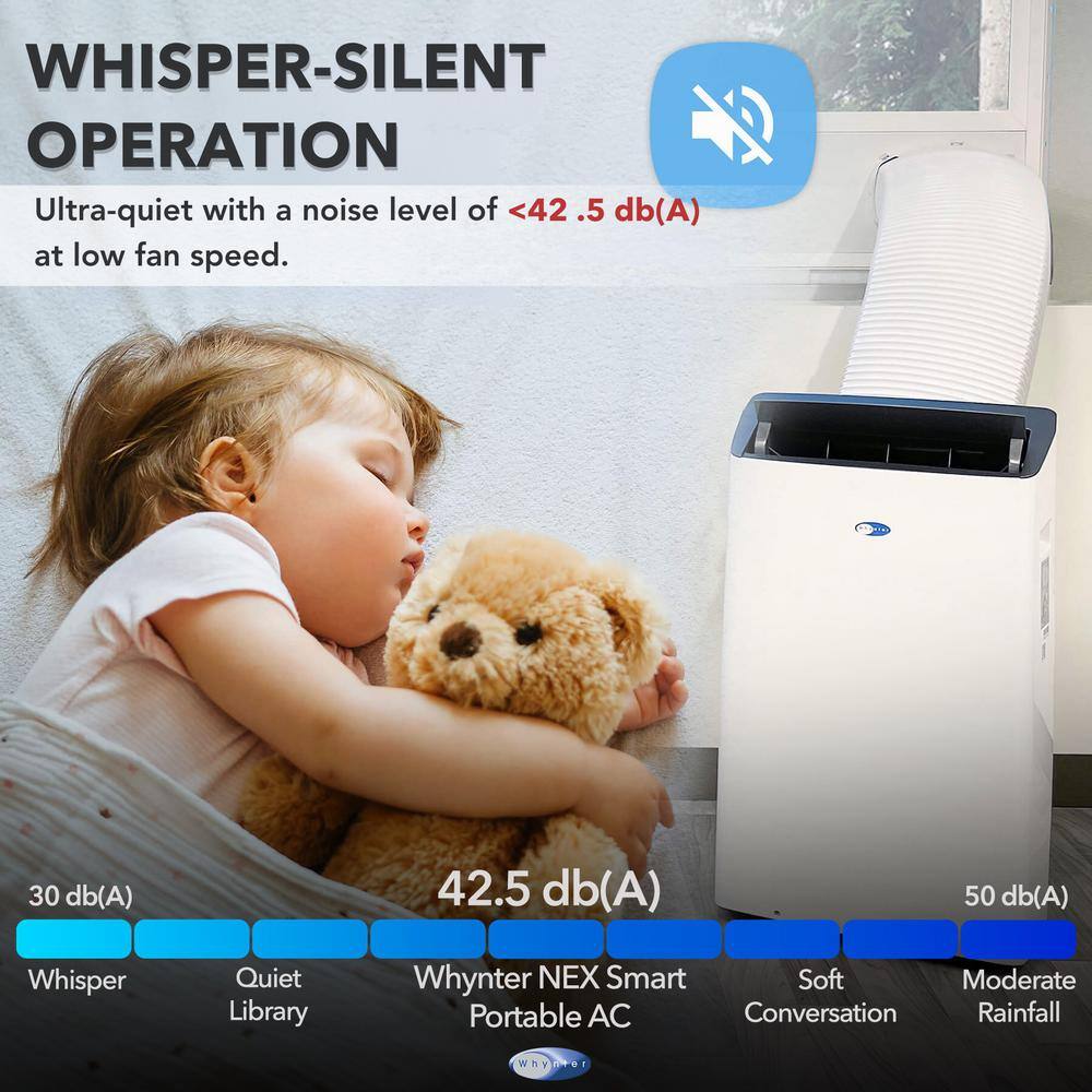 Whynter White 12,000 BTU Portable Air Conditioner with Smart Wi-Fi
