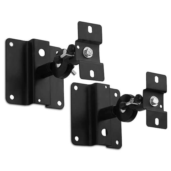 Heavy-Duty Universal Speaker Mounts for Walls/Ceiling, Black