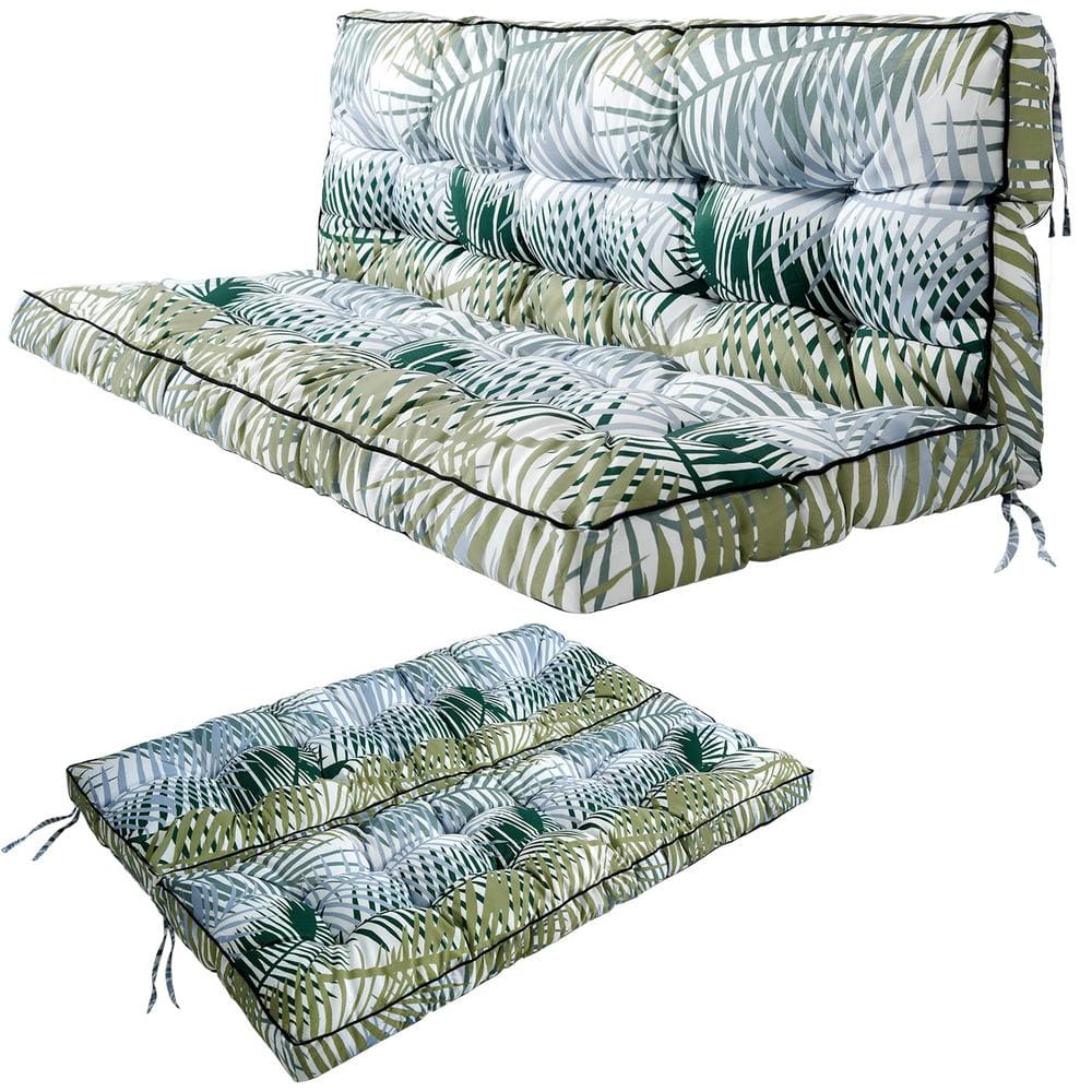 55 in. x 40 in. Outdoor Swing Cushions, 3-Seat Porch Swing Cushion Replacem