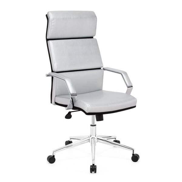ZUO Lider Pro Silver Office Chair