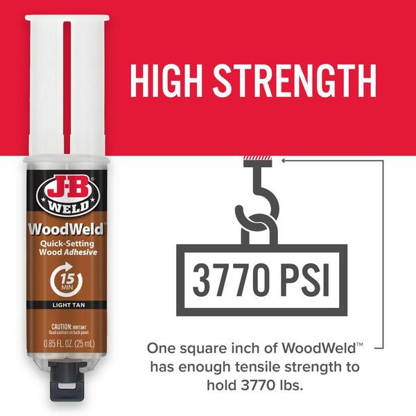J-B Weld WoodWeld 0.85 oz Syringe Epoxy Adhesive 50151 - The Home 