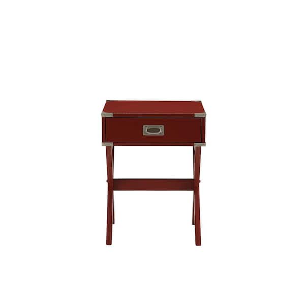 Acme Furniture Babs Red Storage End Table