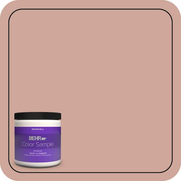 BEHR PREMIUM PLUS 8 oz. #PPU2-08 Pink Ginger Eggshell Enamel Interior Paint & Primer Color Sample