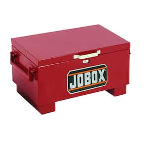 Jobox 31 in. W x 18 in D x 15.5 in H Heavy Duty Portable Storage Chest with Embedded Lock Housing