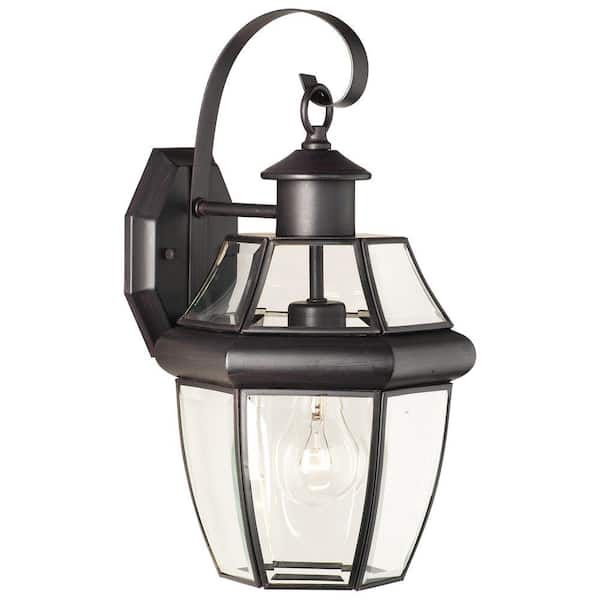 Thomas Lighting Heritage 1-Light Painted Bronze Outdoor Wall-Mount Lantern Sconce