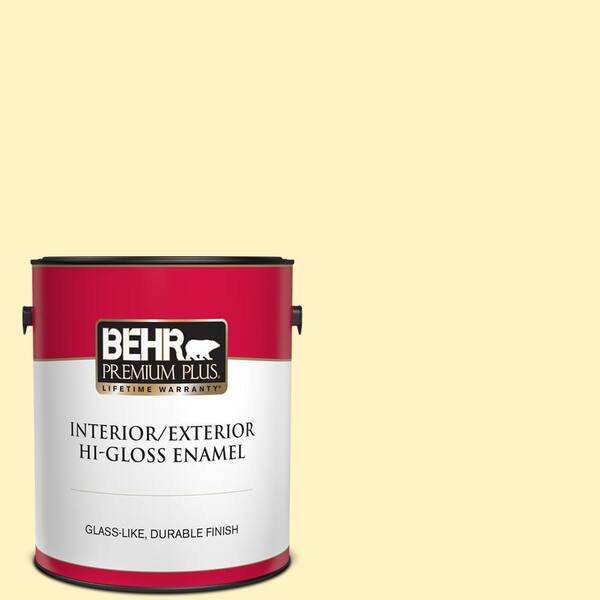 BEHR PREMIUM PLUS 1 gal. #P310-2 Natural Light Hi-Gloss Enamel Interior/Exterior Paint