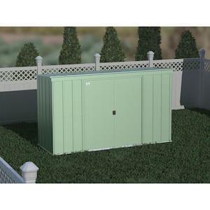 Classic 10 ft. W x 4 ft. D Sage Green Metal Shed 35 sq. ft.