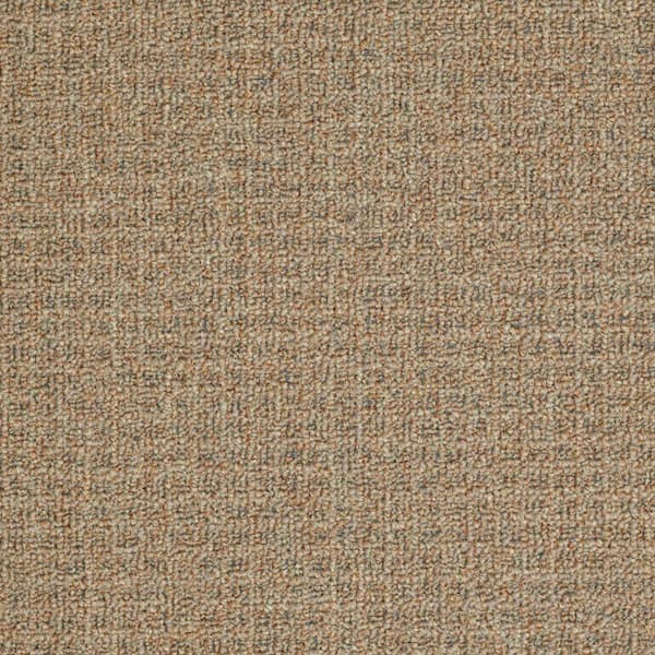 TrafficMaster Burana - Copper Penny - Orange 19 oz. SD Olefin Berber Installed Carpet