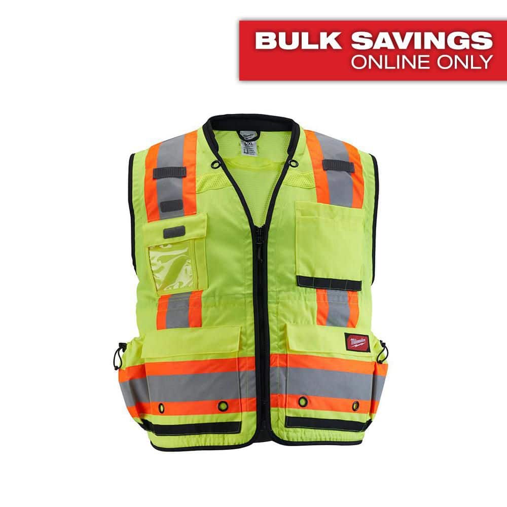Milwaukee Large/X-Large Yellow Class 2 Surveyor's High