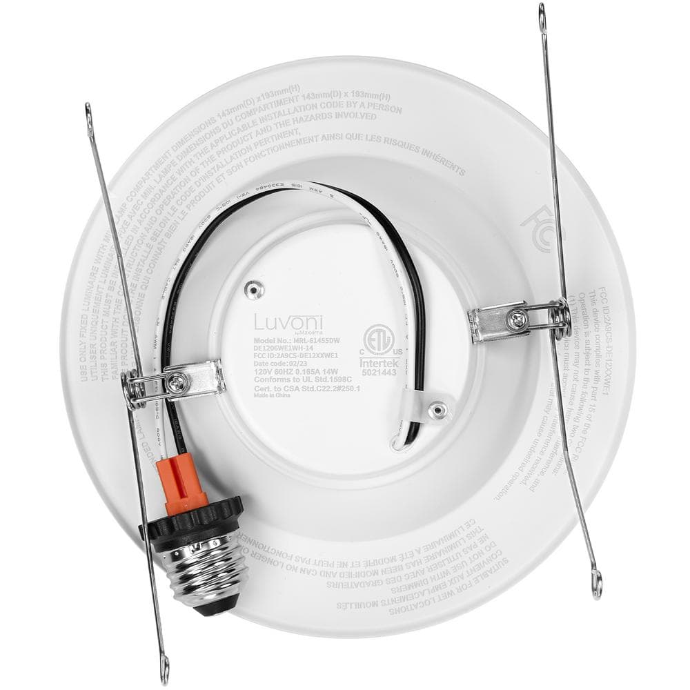 Luvoni 6-Inch White LED Smart Downlight with WiFi