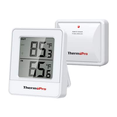 ThermoPro TP52W Digital Hygrometer Indoor Thermometer Temperature and Humidity  Monitor TP52W - The Home Depot