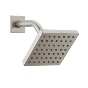 Modern 1-Spray Patterns 1.75 GPM 5 in. Wall Mount Fixed Shower Head in Stainless
