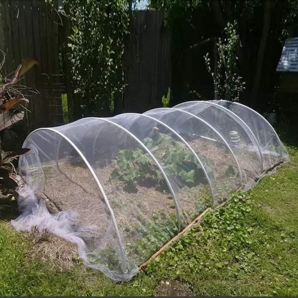 Agfabric 6.5 ft. x ft. White Insect Barrier Screen and Garden Netting Protect Plants Against Bugs Birds Squirrels EIBNW6525 - The Home