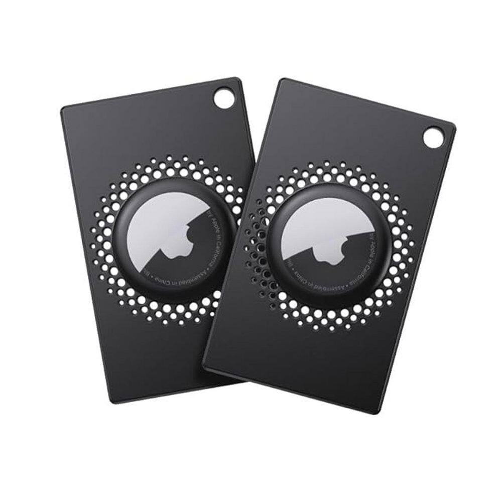 Airtag Wallet Holder Slim Thin Card Credit Card Size Case with Flexible Design for AirTag Black 2 Pack price history on PriceWatchPro