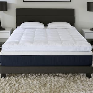 3 in. Foam Plus Fiber Mattress Topper Featuring Serene Foam, Queen