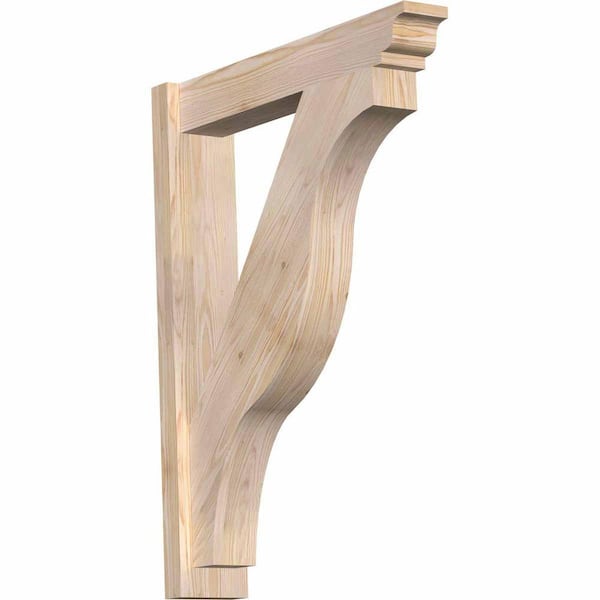 Ekena Millwork 6 in. x 36 in. x 28 in. Douglas Fir Fuston Traditional Smooth Outlooker