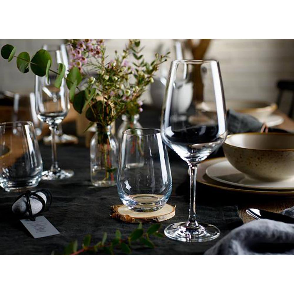 Set of 4 Clear Lead-Free Crystal Champagne Glasses