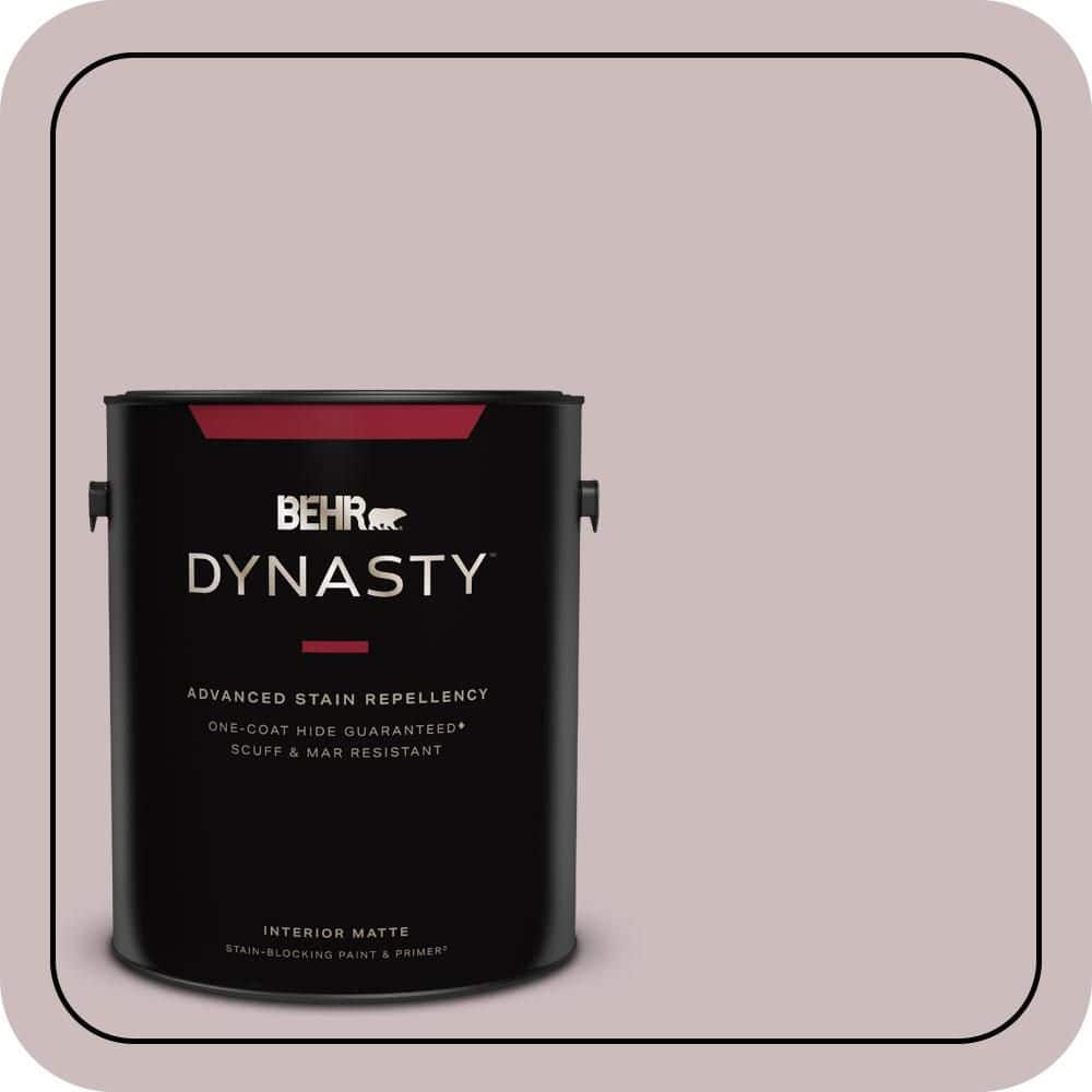 1 gal. #100E-3 Pastel Violet Matte Interior Stain-Blocking Paint & Primer