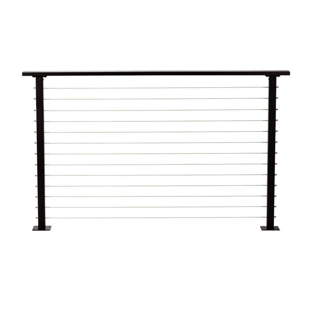 6 ft. Deck Cable Railing, 42 in. Base Mount, Black price history on PriceWatchPro