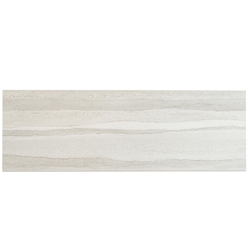 Arenza 12 in. x 36 in. Matte Warm Beige Ceramic Stone-look Large Format Tile (11.63 sq. ft. /case)-4 Pack price history on PriceWatchPro