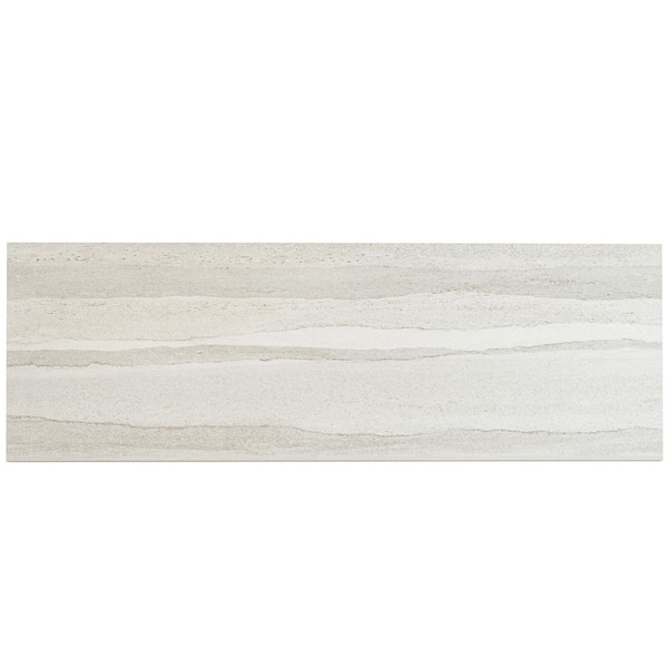 Arenza 12 in. x 36 in. Matte Warm Beige Ceramic Stone-look Large Format Tile (11.63 sq. ft. /case)-4 Pack