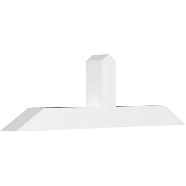 Ekena Millwork Portland 48 in. W x 14 in. H x 4 in. D Signature Polyurethane Bracket