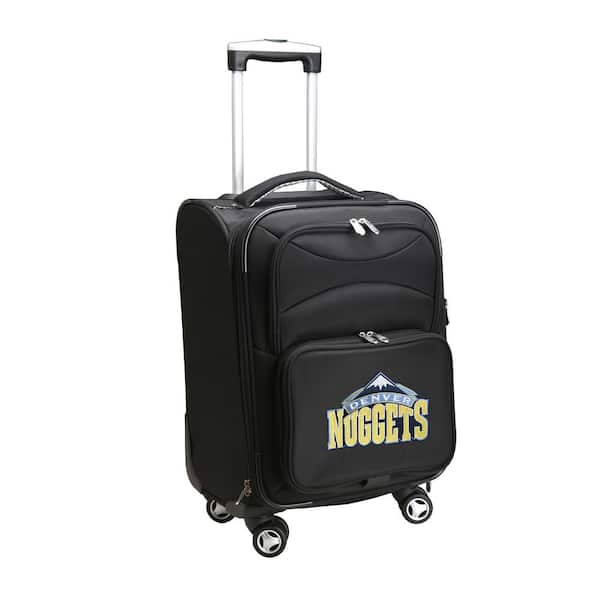Denco NBA Denver Nuggets 21 in. Black Carry-On Spinner Softside Suitcase