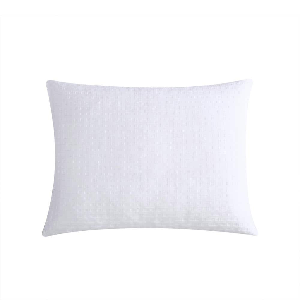 King White Cotton Basketweave Duvet Cover Set