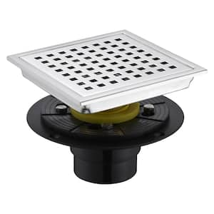 6 in. x 6 in. Stainless Steel Square Shower Floor Drain in Stainless Steel