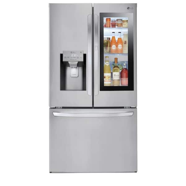 LG 28 cu. ft. 3 Door French Door Smart Refrigerator with InstaView Door-in-Door in PrintProof Stainless Steel