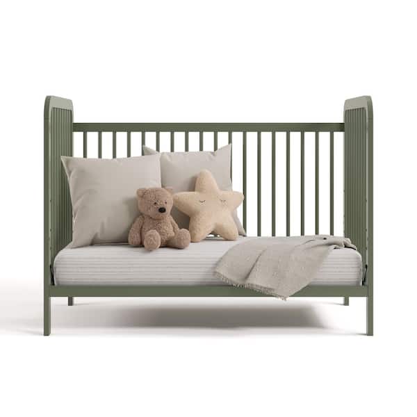 Storkcraft Pasadena Olive 3-in-1 Convertible Crib 04522-50A - The