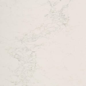 10 in. x 5 in. Quartz Countertop Sample in Calacatta Nuvo